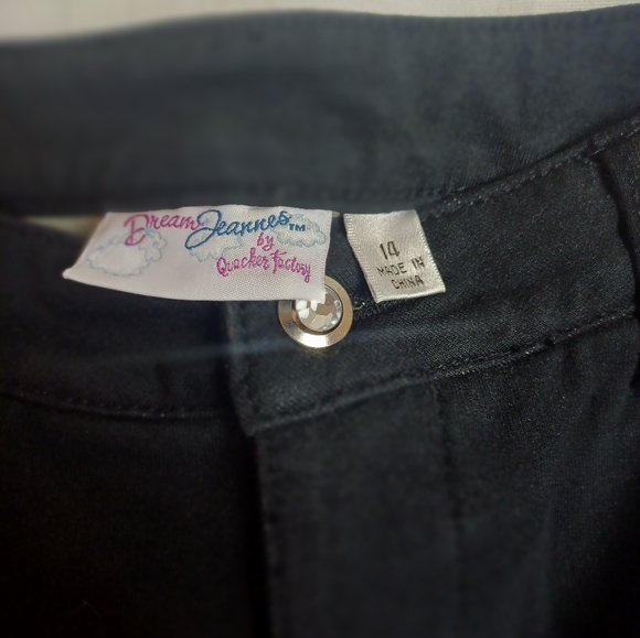 NWT Quacker Factory Jeans Bootcut Dream Jeannes Black Size 14 A210151 - Picture 3 of 7
